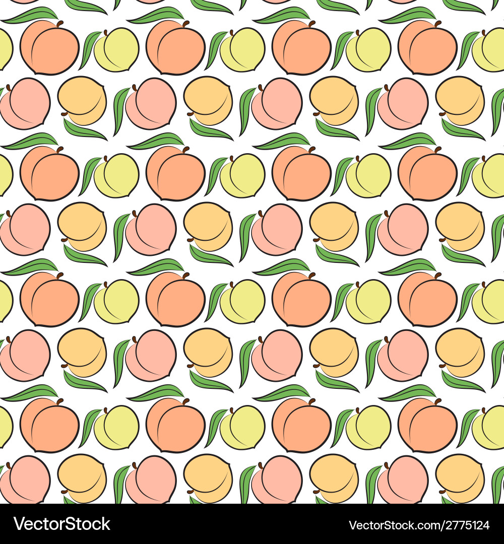 Elegant Peach Pattern vector image