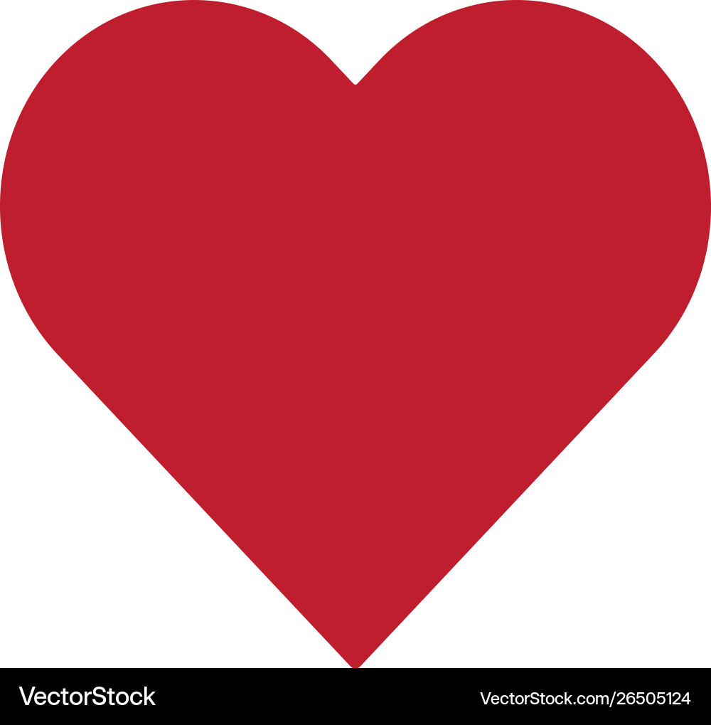 Heart icon in modern design style for web site vector image