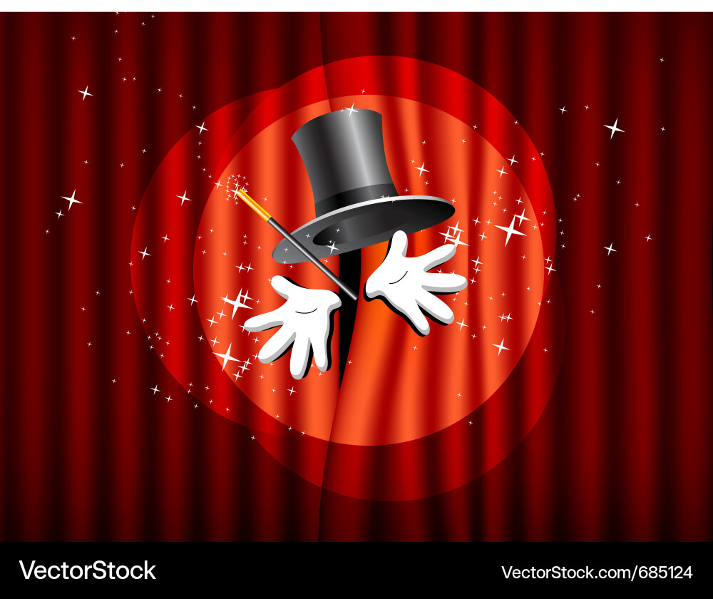 Magic Stage Performance Vector Image