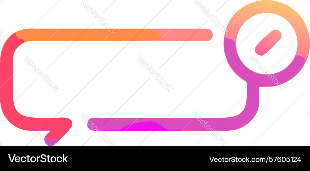 Unread message notification bubble with badge vector image