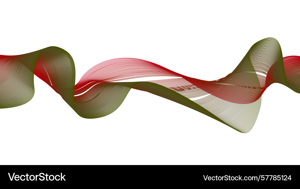 Wavy blend curved lines gradient colorful design Vector Image