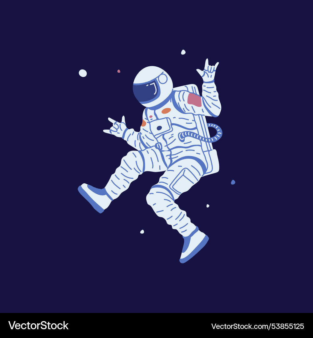An astronaut in a spacesuit An astronaut in a spacesuit Vector Image