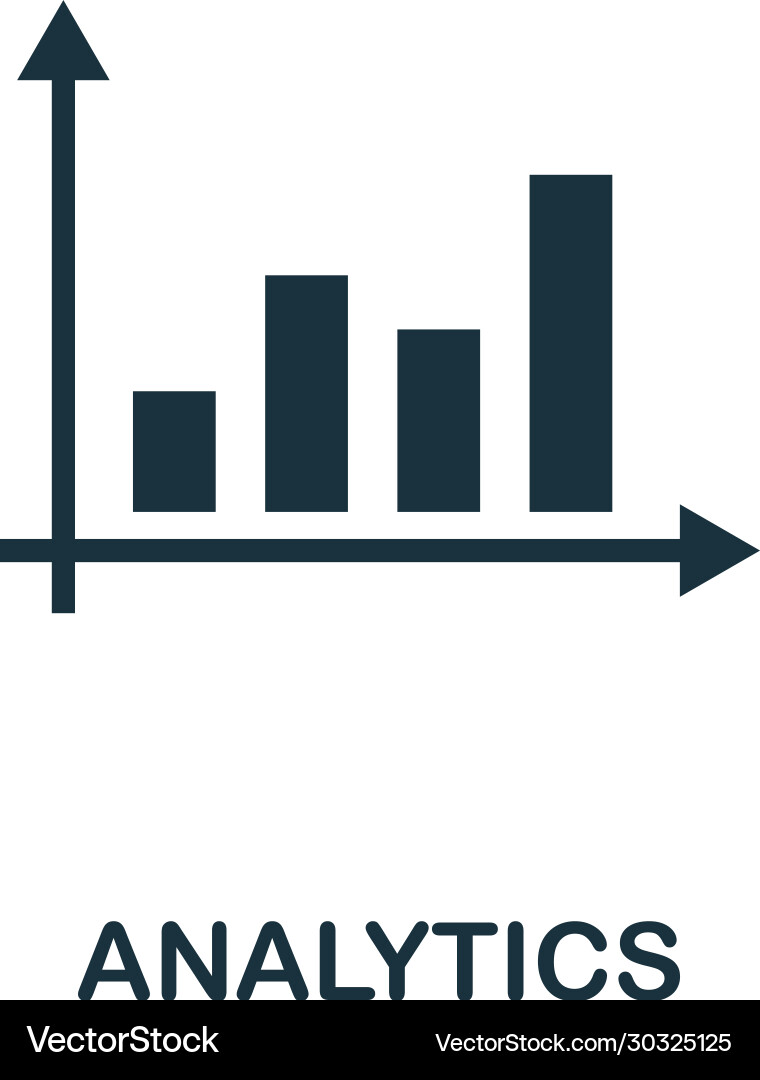 Analytics icon simple element from audit Vector Image