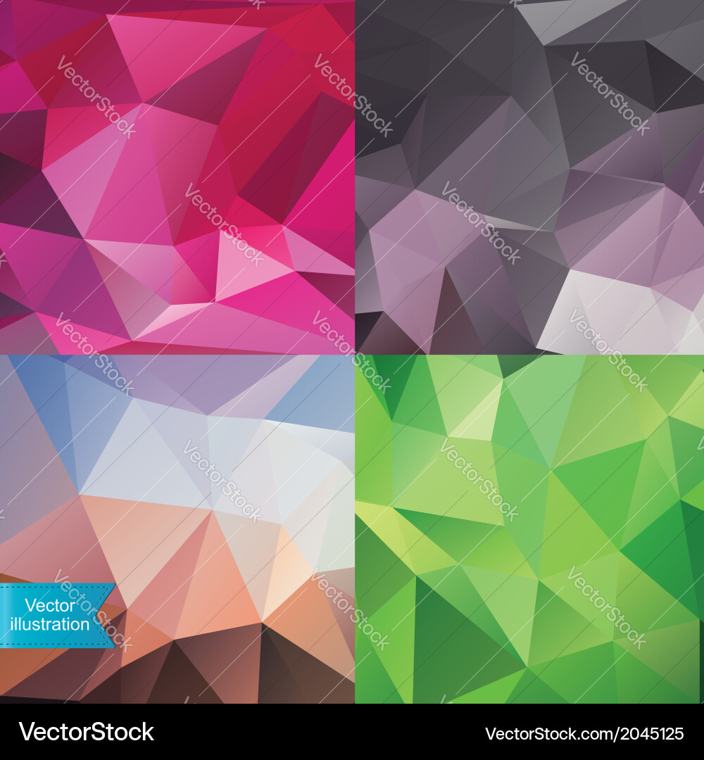 Complex Geometric Triangle Pattern vector image