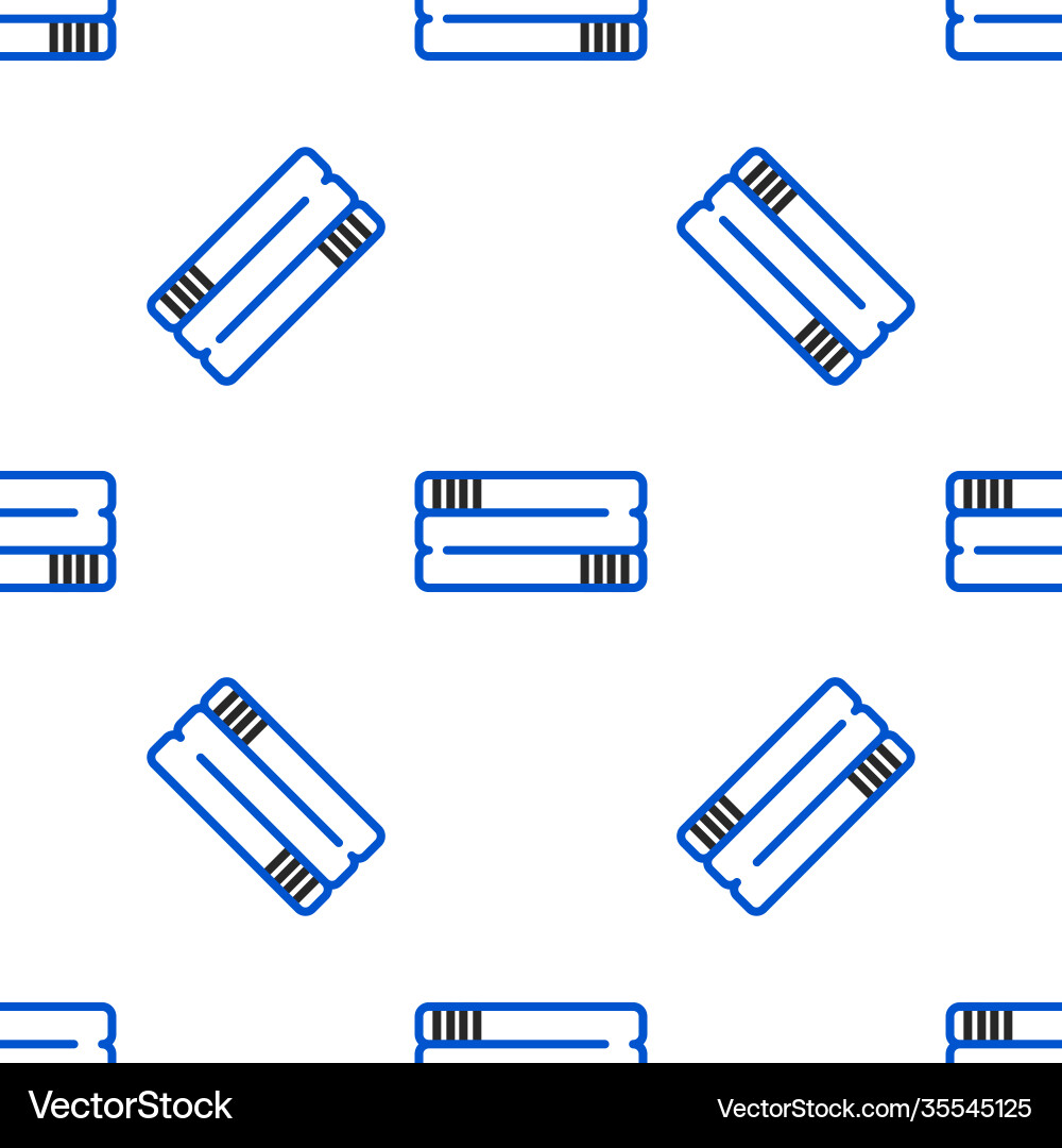 Line towel stack icon isolated seamless pattern Line towel stack icon isolated seamless pattern Vector Image