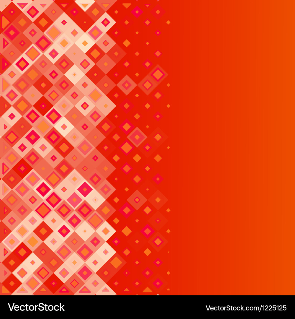 Red abstract background with squares eps10 vector image