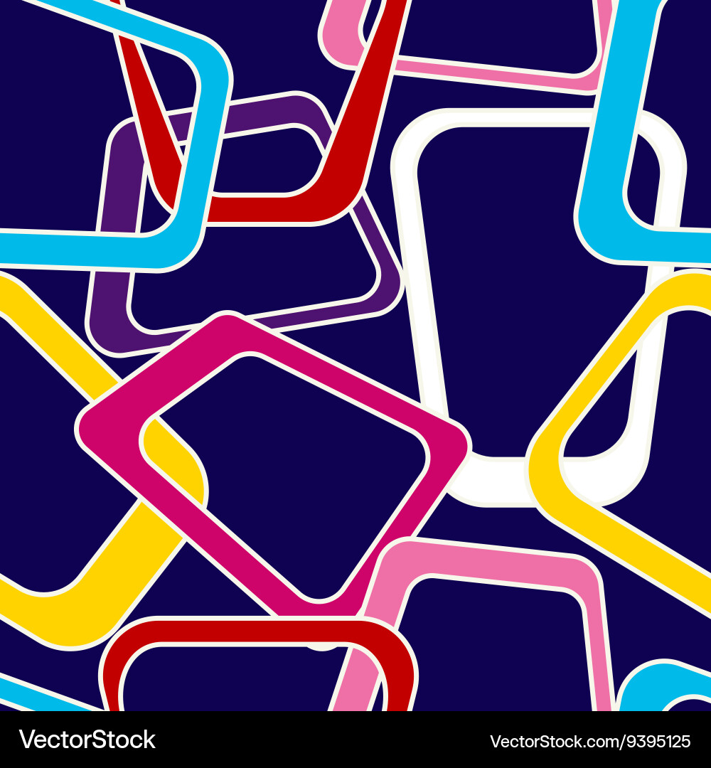 Seamless multi color abstract pattern inspired Vector Image