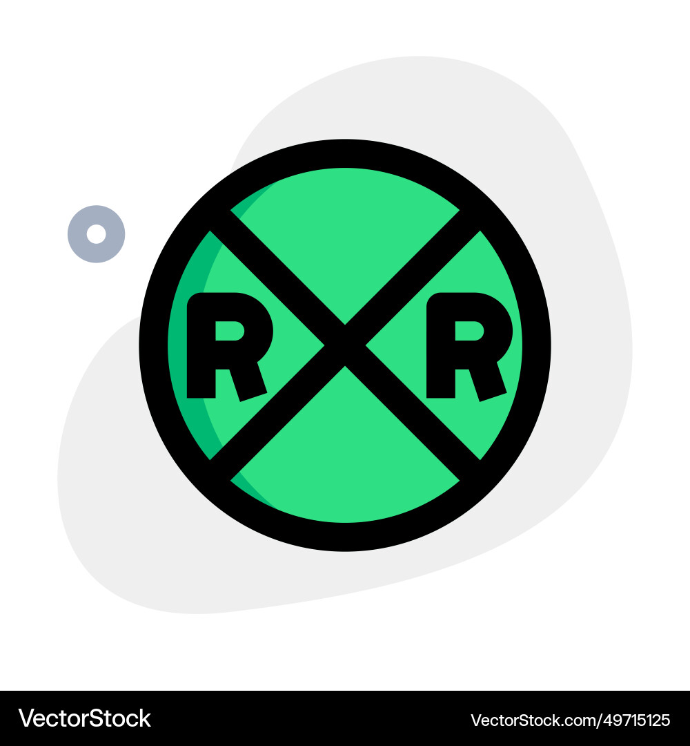 Signals and warnings for safe railway navigation Vector Image