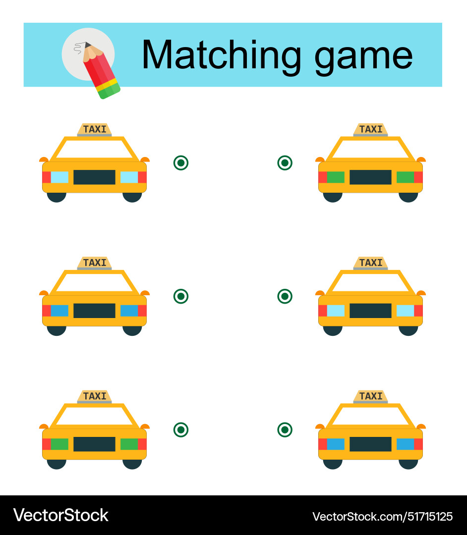 Task for the development of attention and logic Vector Image