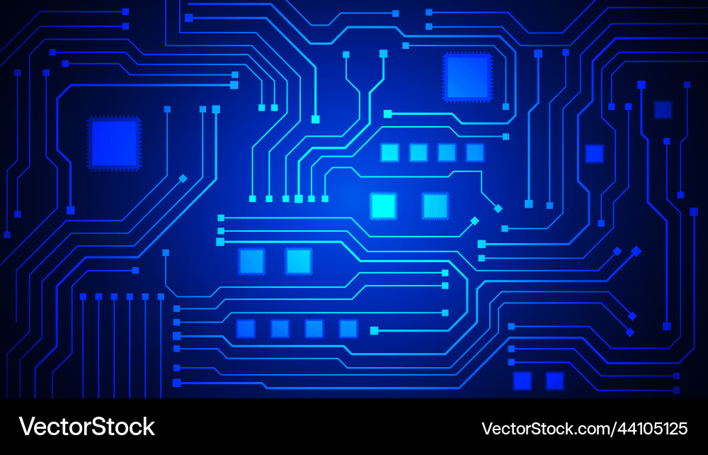 Technology background with hi-tech digital Vector Image