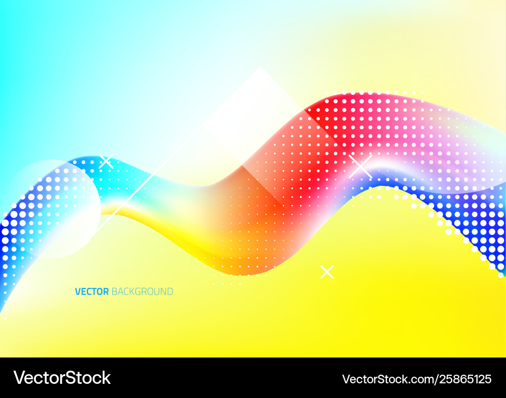 Wave liquid shape in multi color background Wave liquid shape in multi color background Vector Image