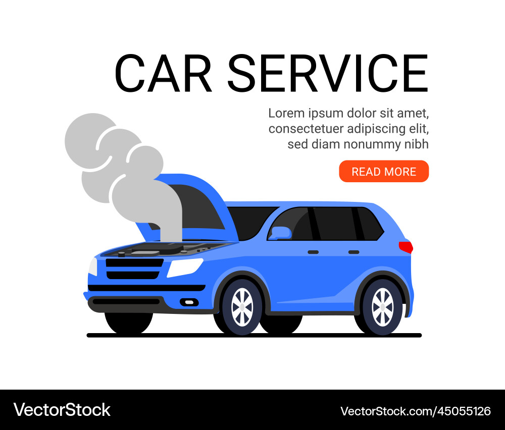 Car service maintenance garage auto mechanic Car service maintenance garage auto mechanic Vector Image