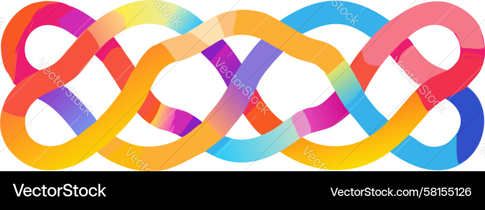 Chromatic Flow Abstract Pattern Vector Image