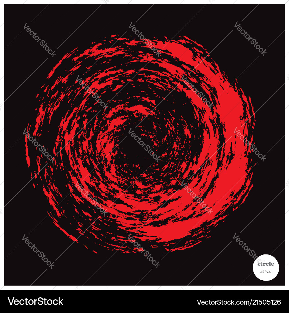 Grunge Circle Elements - Template Frame vector image