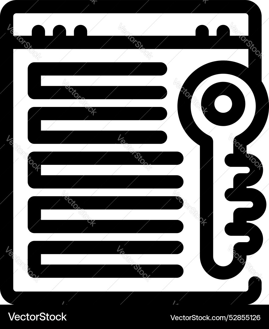 Key unlocking digital document concept of secure Key unlocking digital document concept of secure Vector Image