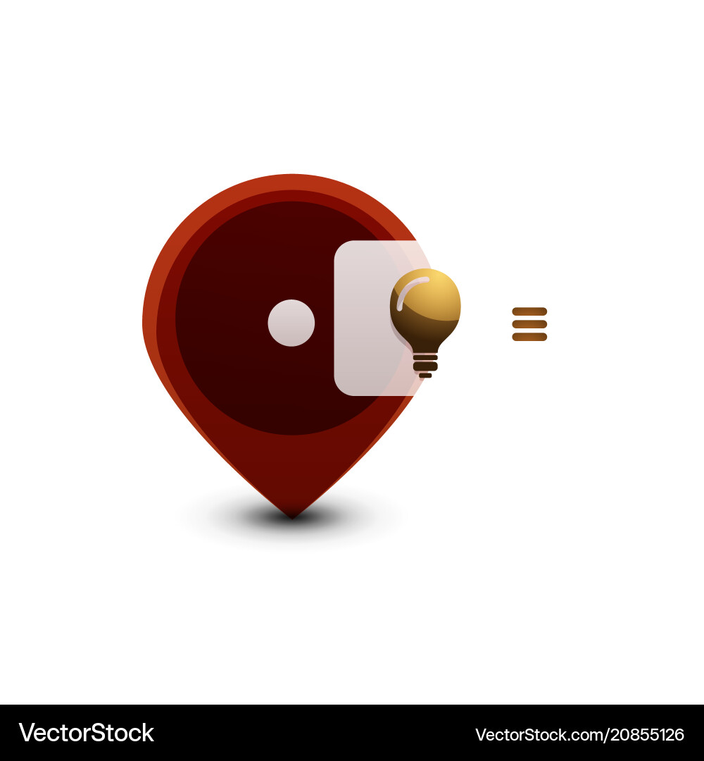 Light bulb new idea concept web button Light bulb new idea concept web button Vector Image