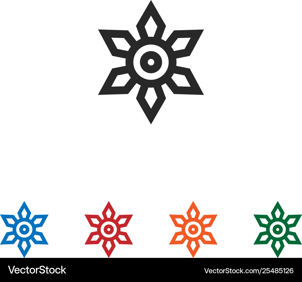 Ninja shuriken icon Ninja shuriken icon Vector Image