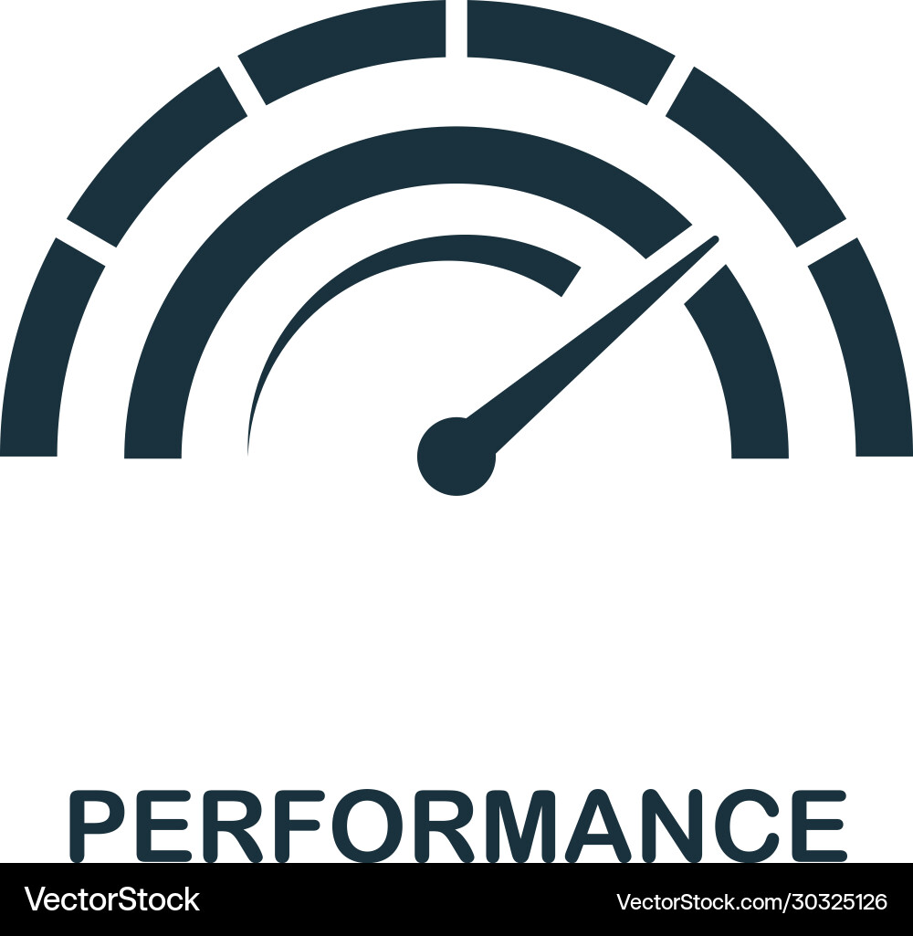 Performance-Icon einfaches Element von Audit Performance-Icon einfaches Element von Audit vektorbild