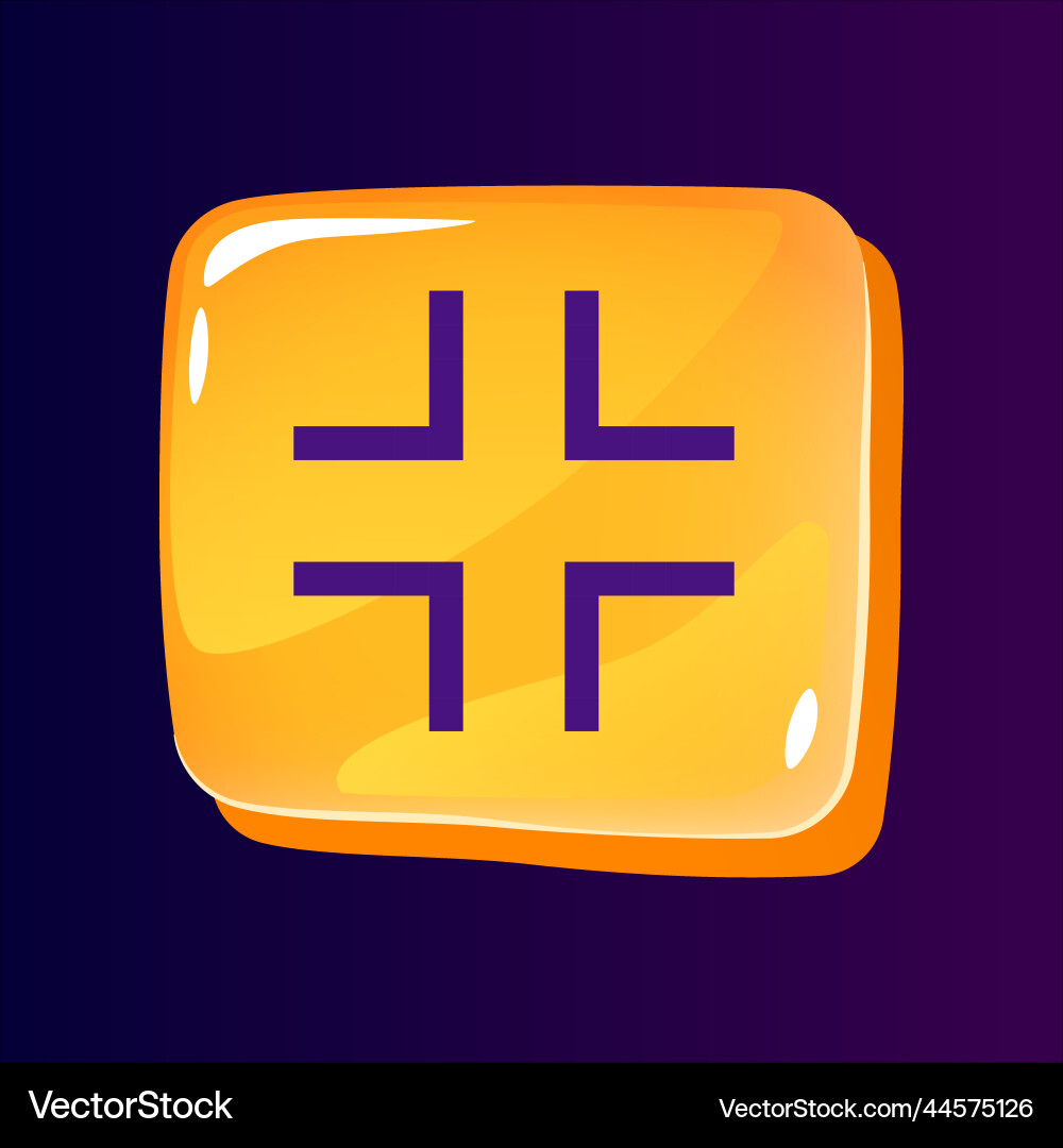 Screen minimize glossy ui button with pixelated Screen minimize glossy ui button with pixelated Vector Image