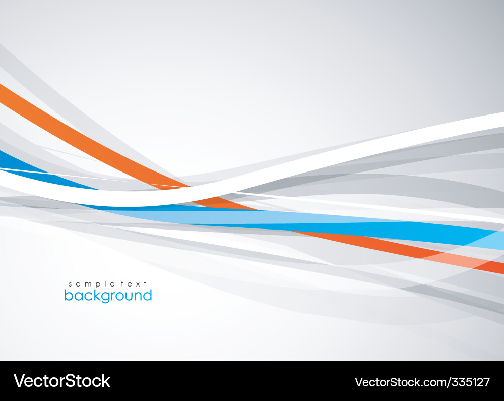 Abstract Color Wave Background vector image