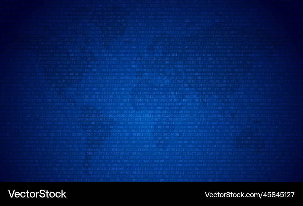 Binary code with two digits 0 and 1 Vector Image