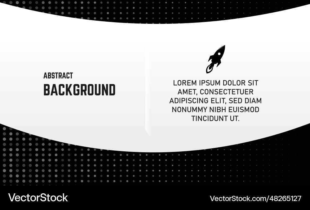 Black and white background with dots pattern Vector Image
