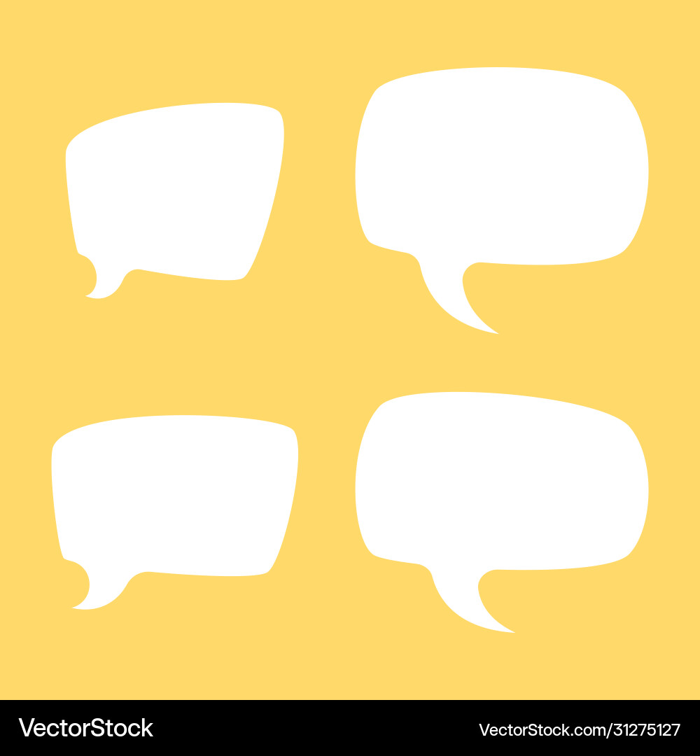 Clouds to insert text on white background Vector Image