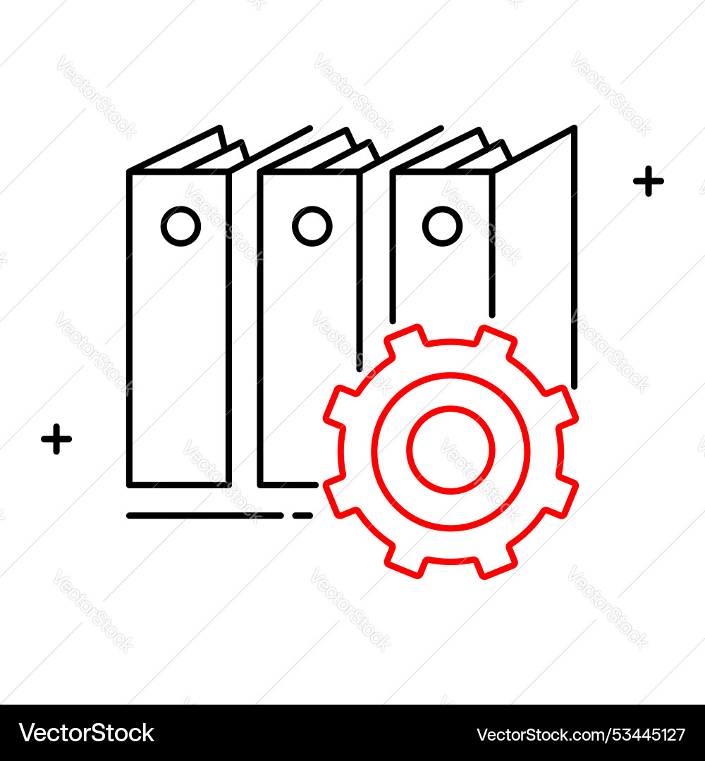 Office software and automation icon design vector image