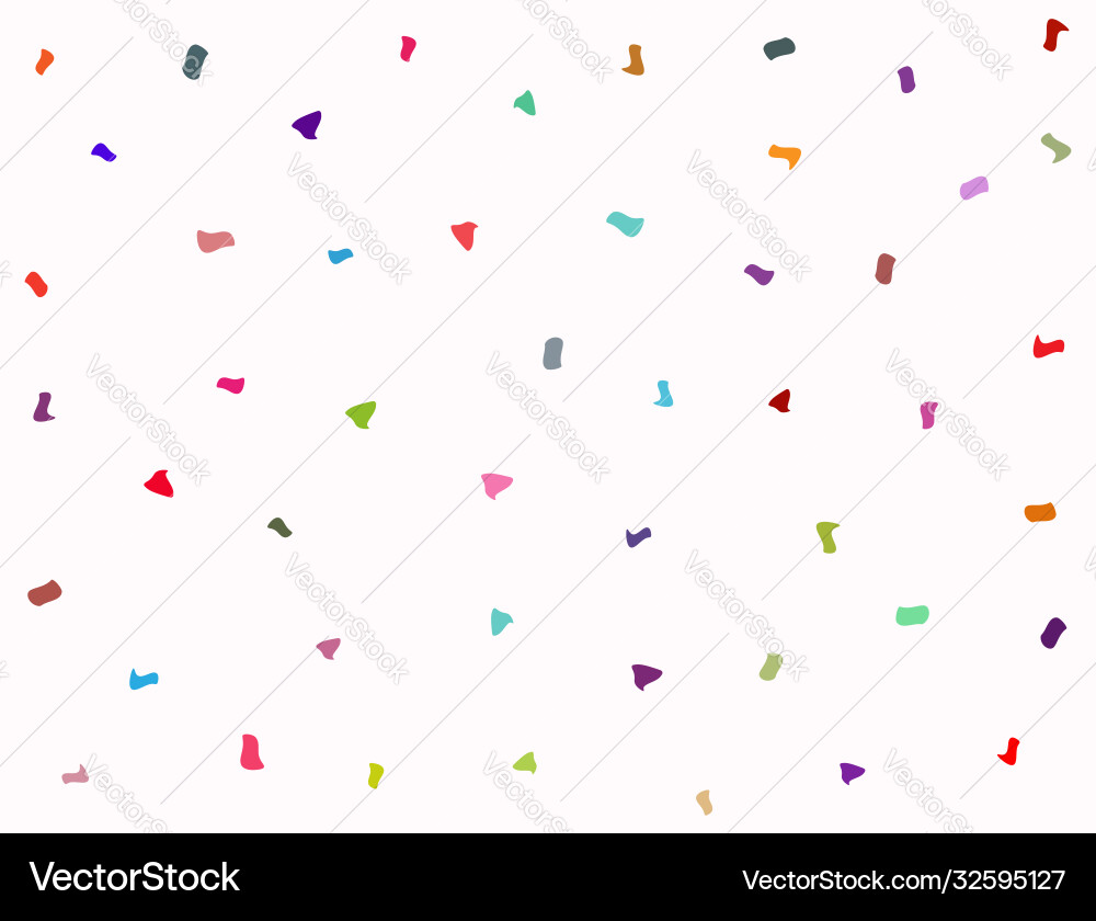 Rectangular background with scattered colorful Vector Image