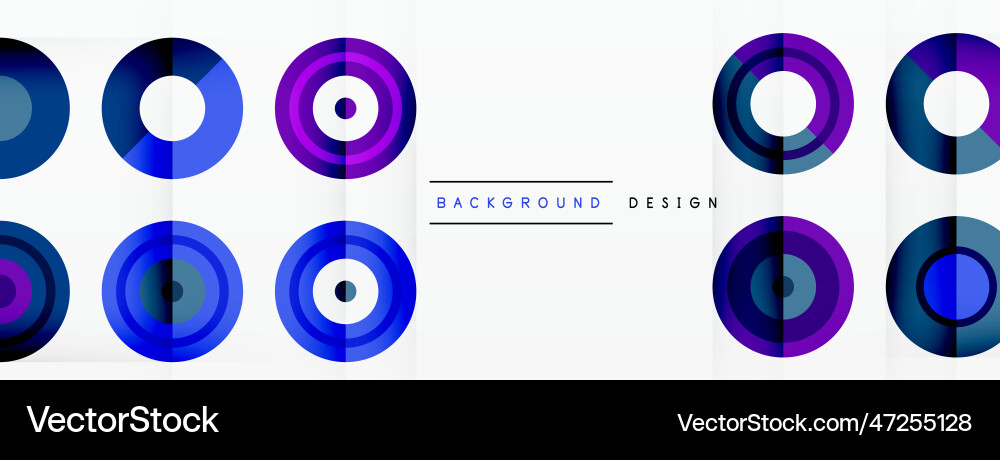 Abstract background with circle symmetric grid vector image