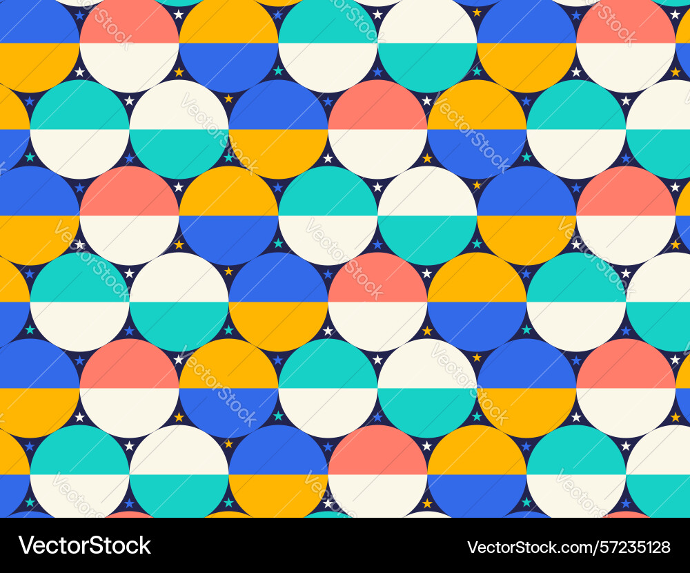 Abstract geometric colorful circle shape pattern Abstract geometric colorful circle shape pattern vector image