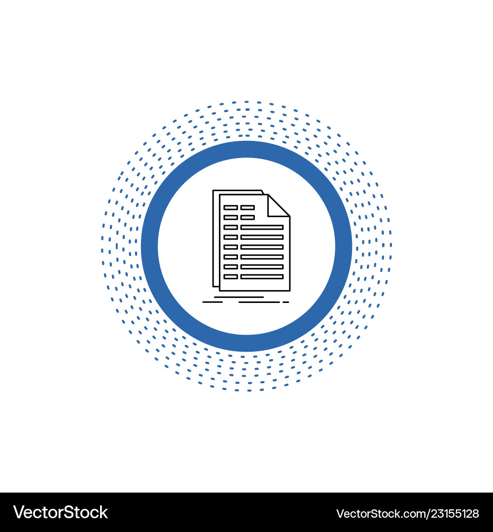 Bill excel file invoice statement line icon Bill excel file invoice statement line icon Vector Image