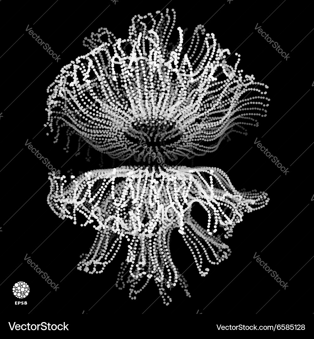 Complex Network Structure Vector Image