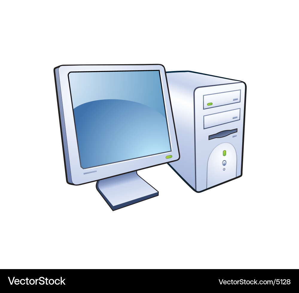 Computer Icon - Digital Device vector image