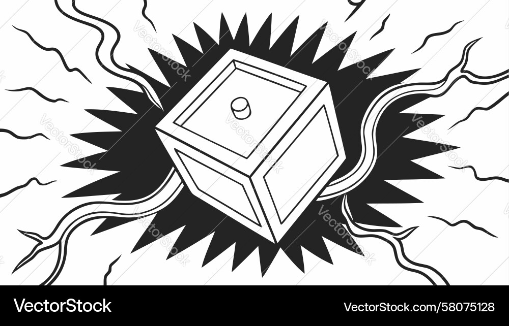 Exploding Dice Set - Game Assets Vector Image