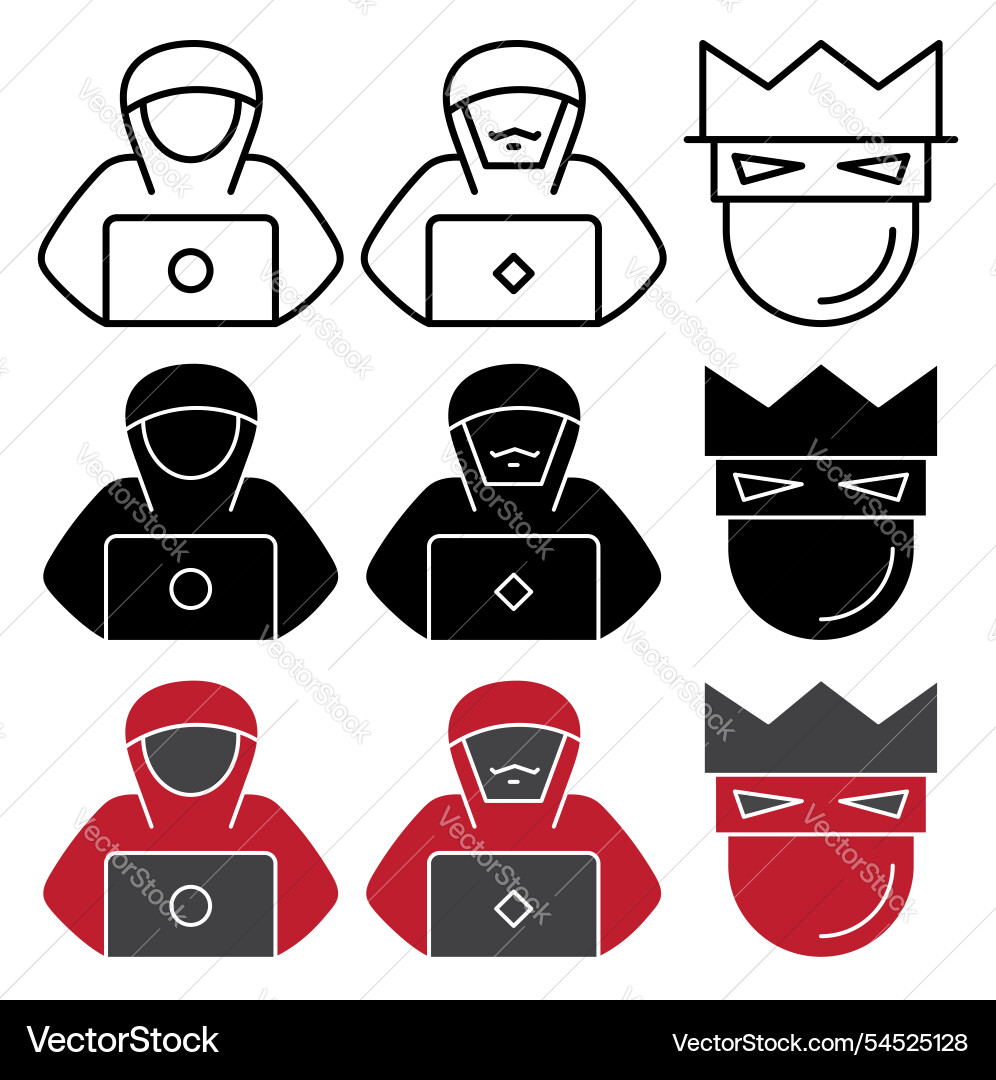 Hacker icon Hacker icon vector image