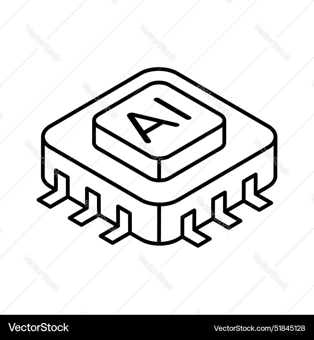 Microprocessor vector image
