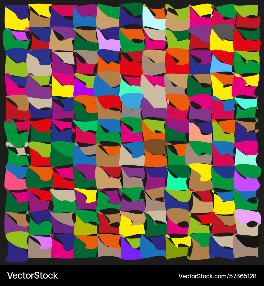 Mosaic pattern design colorful tile texture Vector Image