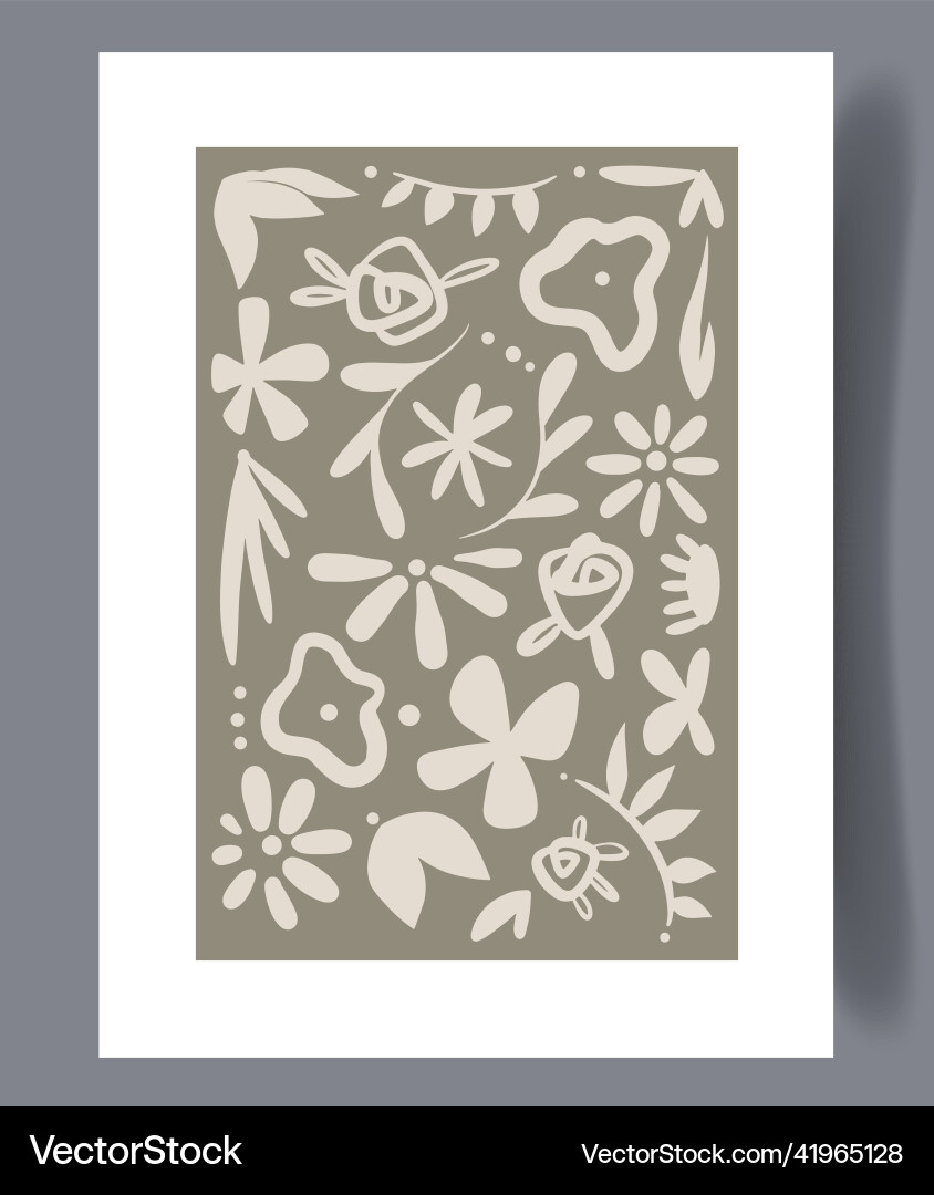 Scandinavian abstract print set Scandinavian abstract print set vector image