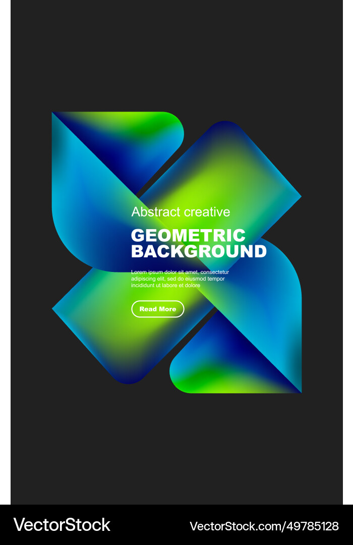 Square and triangle design with fluid gradients Square and triangle design with fluid gradients vector image