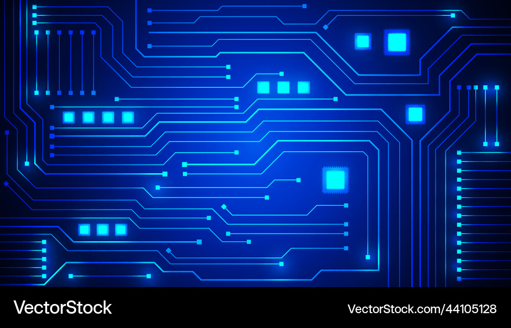 Technology background with hi-tech digital Vector Image
