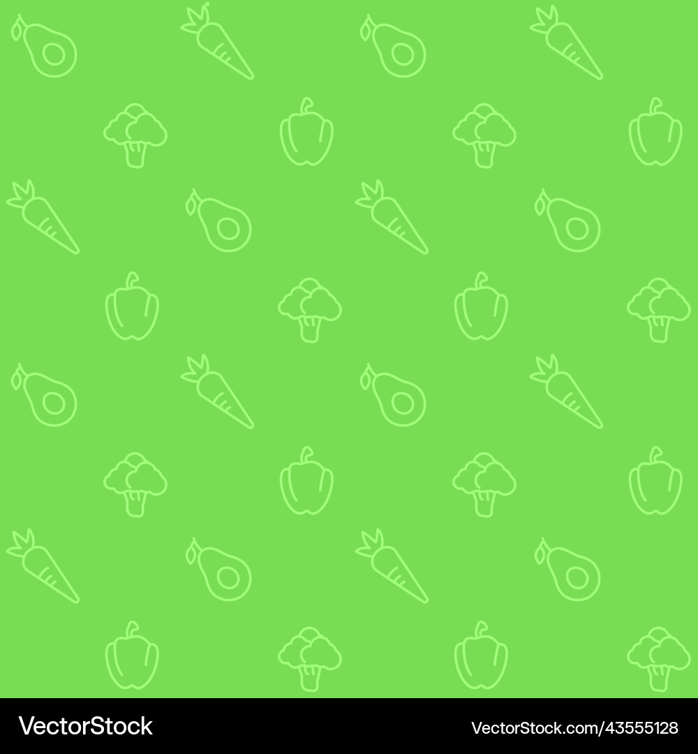 Vegan diet abstract seamless pattern Vector Image