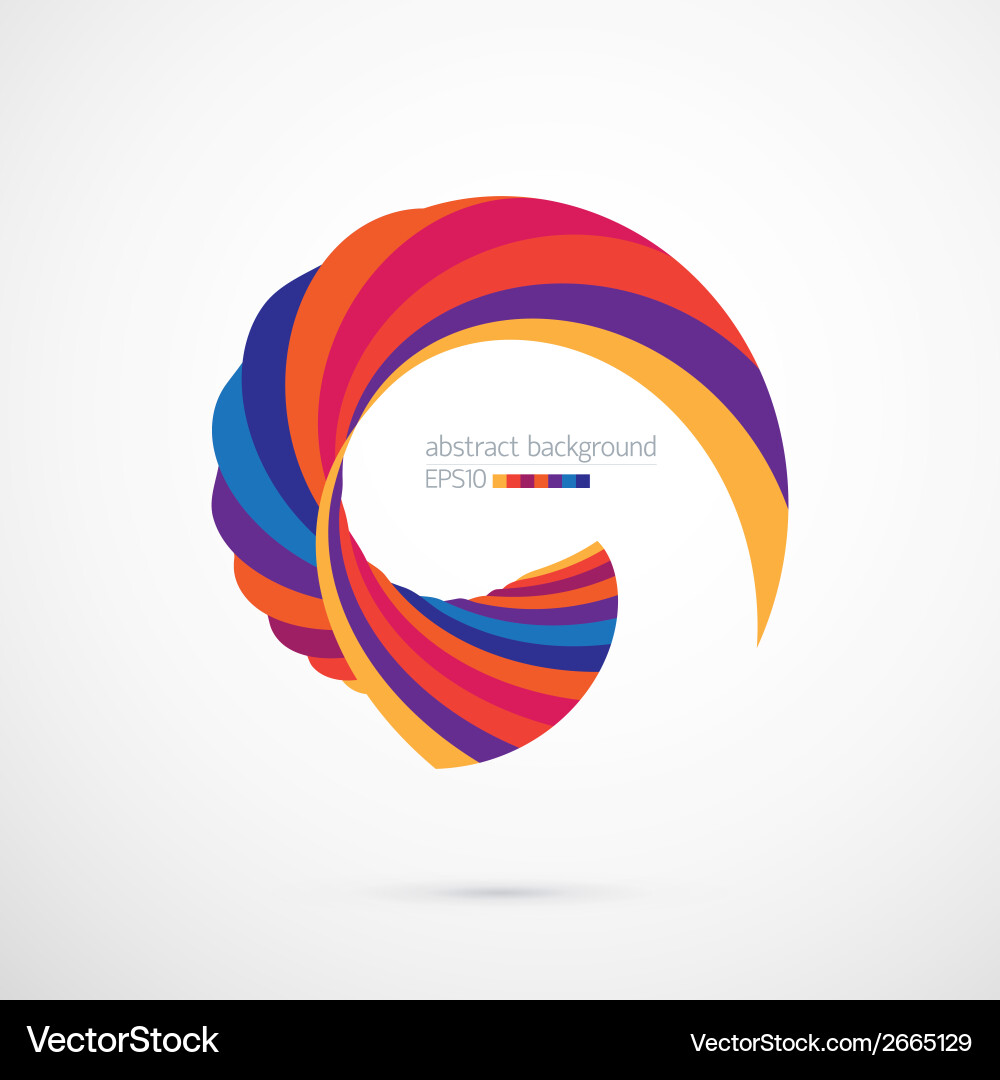 Dynamic Curved Shape Background vector image