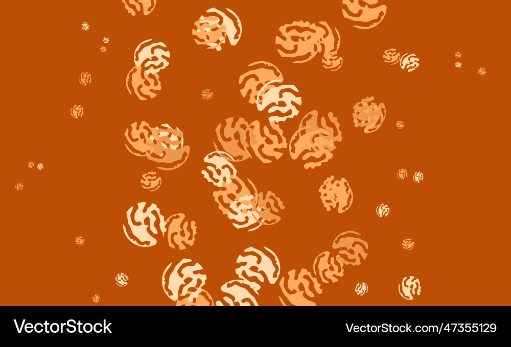 Light orange pattern with random forms Light orange pattern with random forms vector image