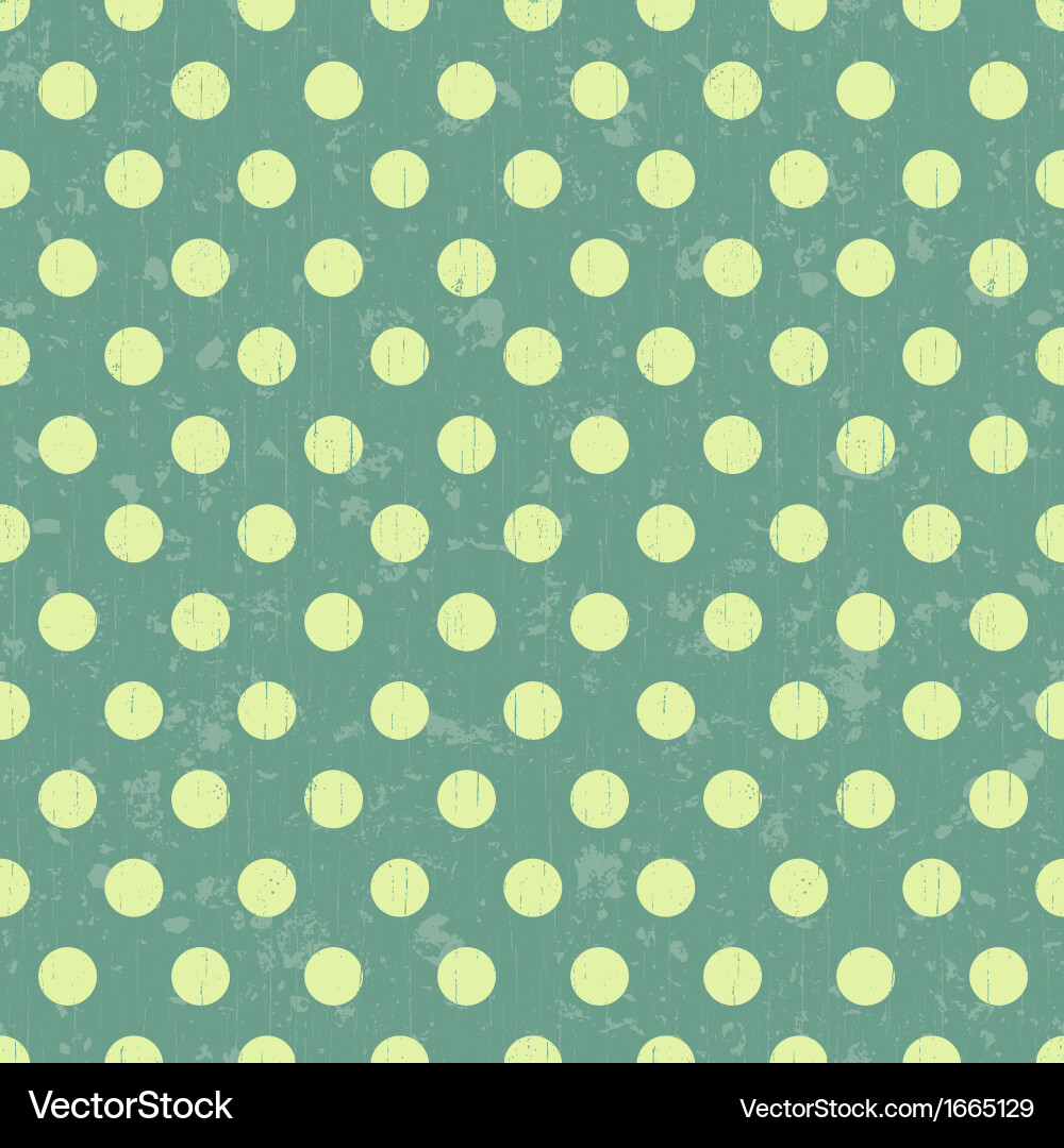Retro Polka Dot Pattern Background vector image