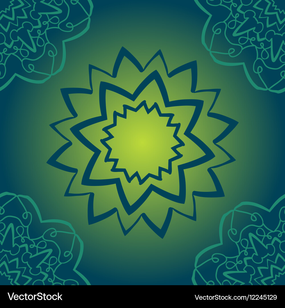 Seamless green pattern on gradient texture Vector Image