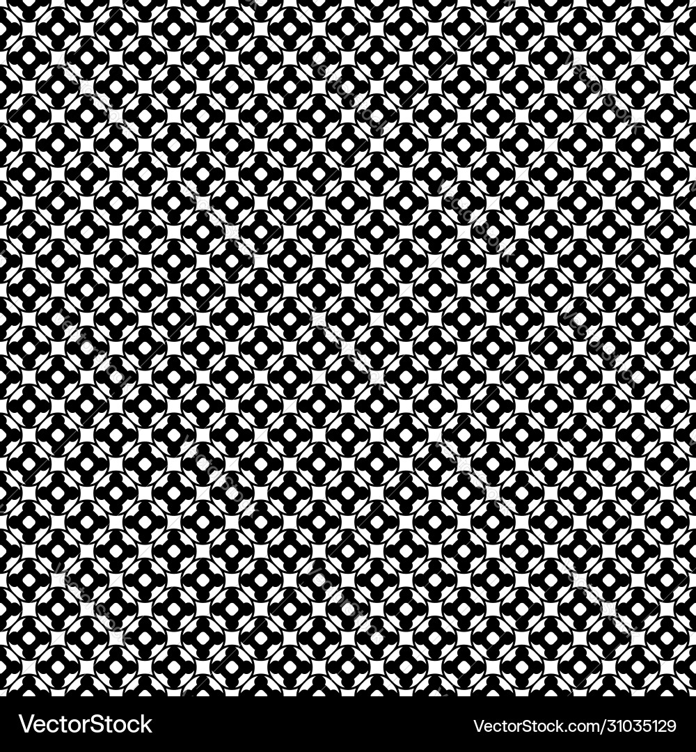 Seamless pattern monochrome floral lattice Vector Image
