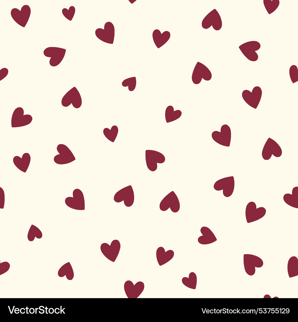 Seamless repeat pattern with ditsy deep red Vector Image