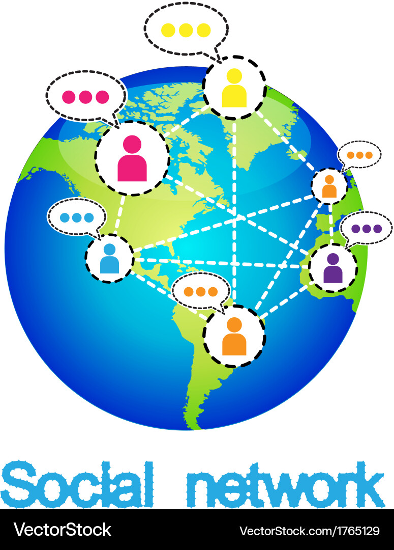 Social networking conceptual can represent Vector Image