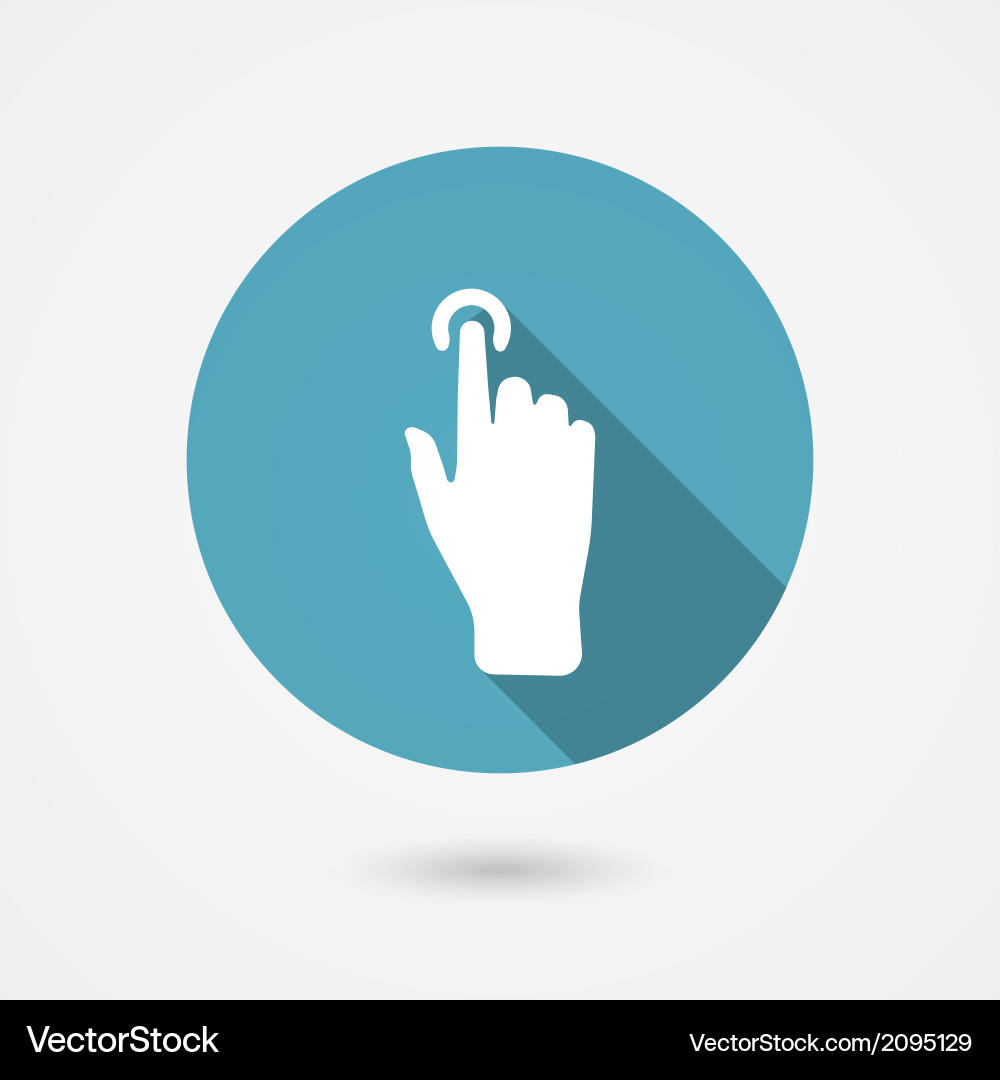 Touch Interaction Icon vector image